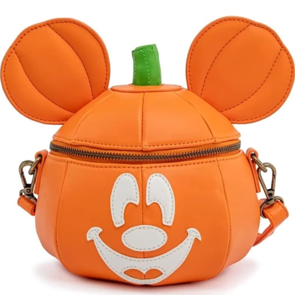 Loungefly Handbags - NWT Loungefly Mickey Mouse Mick-O-Lantern Crossbody Bag